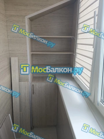 Шкаф на балкон купить в Красногорске на заказ недорого от МосБалкон