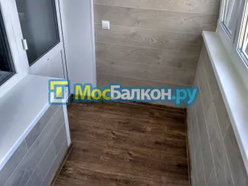 Отделка балкона и лоджии пластиковыми ПВХ панелями в Красногорске от компании МосБалкон