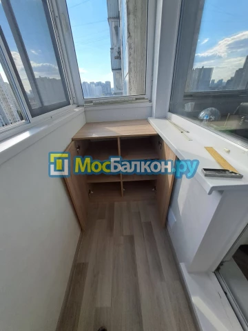 Шкаф на балкон купить в Красногорске на заказ недорого от МосБалкон