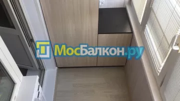 Шкаф на балкон купить в Красногорске на заказ недорого от МосБалкон