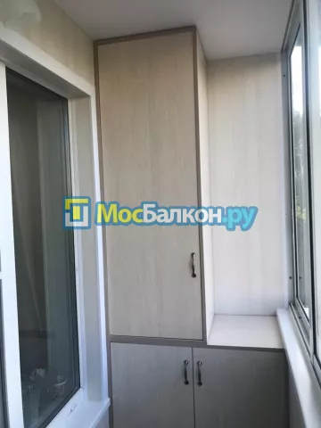Шкаф на балкон купить в Красногорске на заказ недорого от МосБалкон