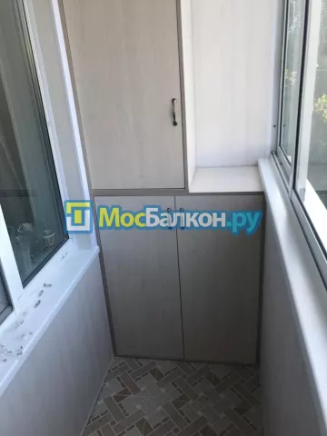 Шкаф на балкон купить в Красногорске на заказ недорого от МосБалкон