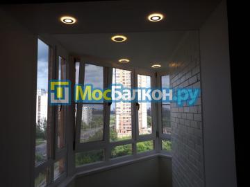 Остекление балкона с высотой створок 160 см