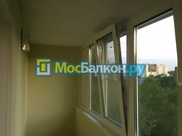 Отделка балкона и лоджии пластиковыми ПВХ панелями в Красногорске от компании МосБалкон