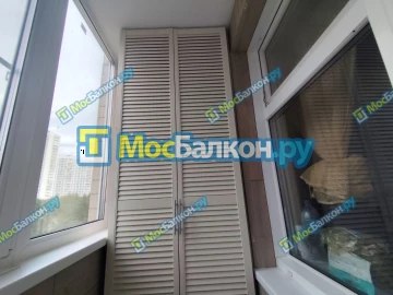 Шкаф на балкон купить в Красногорске на заказ недорого от МосБалкон