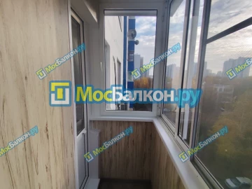 Отделка балкона и лоджии пластиковыми ПВХ панелями в Красногорске от компании МосБалкон