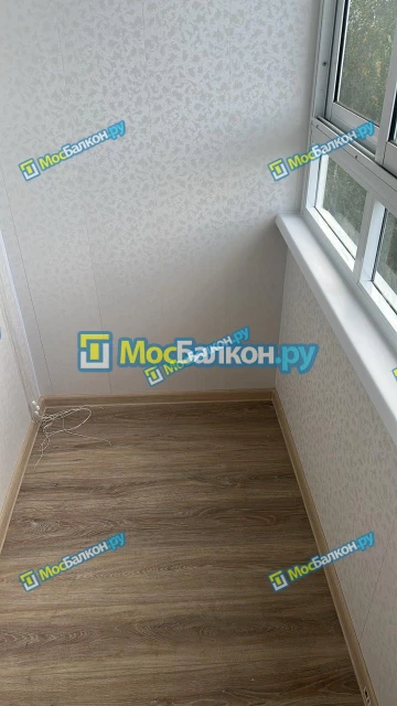 Отделка балкона и лоджии пластиковыми ПВХ панелями в Красногорске от компании МосБалкон