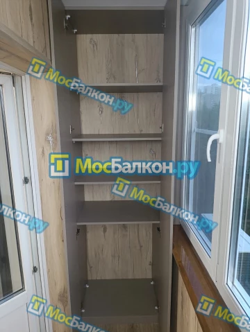 Шкаф на балкон купить в Красногорске на заказ недорого от МосБалкон