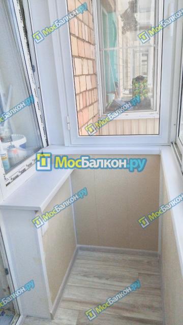 Холодное Алюминиевое остекление с отделкой под ключ