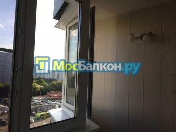 Отделка балкона и лоджии пластиковыми ПВХ панелями в Красногорске от компании МосБалкон