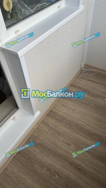 Отделка балкона и лоджии пластиковыми ПВХ панелями в Красногорске от компании МосБалкон