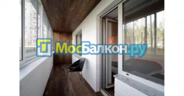 Отделка балкона и лоджии пластиковыми ПВХ панелями в Красногорске от компании МосБалкон