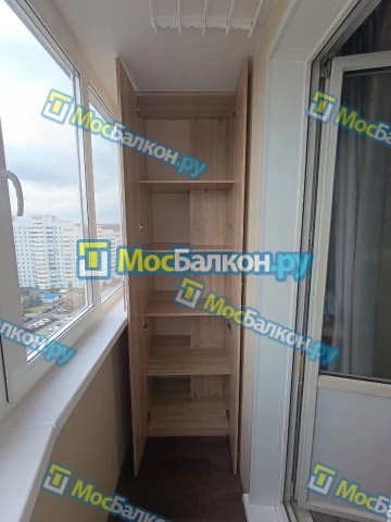 Шкаф на балкон купить в Красногорске на заказ недорого от МосБалкон