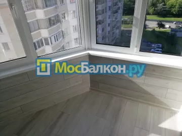 Отделка балкона и лоджии пластиковыми ПВХ панелями в Красногорске от компании МосБалкон