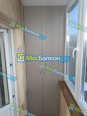 Шкаф на балкон купить в Красногорске на заказ недорого от МосБалкон