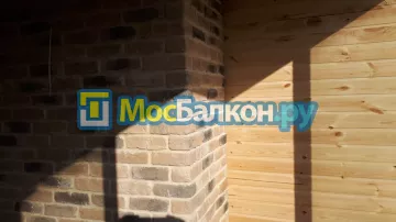 Цена на отделку лоджии декоративным камнем в Москве