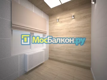 Отделка балкона и лоджии пластиковыми ПВХ панелями в Красногорске от компании МосБалкон
