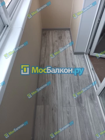Отделка балкона и лоджии пластиковыми ПВХ панелями в Красногорске от компании МосБалкон