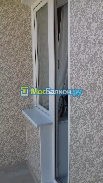 Отделка балкона и лоджии пластиковыми ПВХ панелями в Красногорске от компании МосБалкон