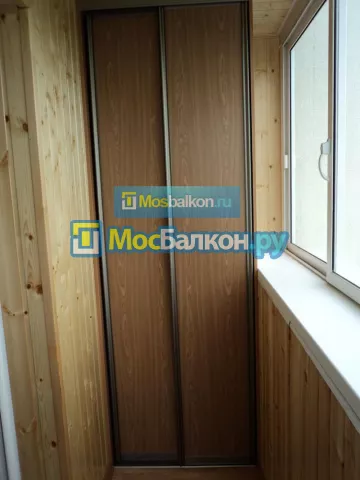 Шкаф на балкон купить в Красногорске на заказ недорого от МосБалкон