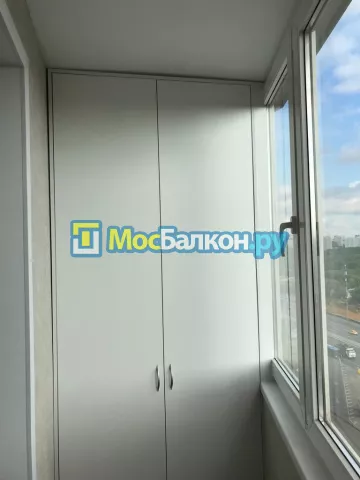 Шкаф на балкон купить в Красногорске на заказ недорого от МосБалкон