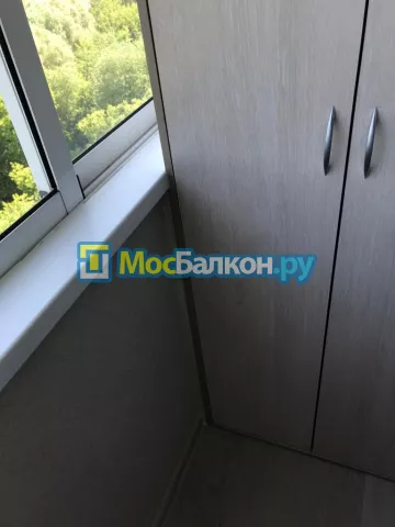 Шкаф на балкон купить в Красногорске на заказ недорого от МосБалкон
