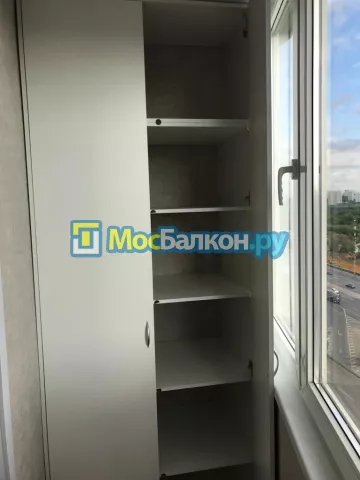 Шкаф на балкон купить в Красногорске на заказ недорого от МосБалкон