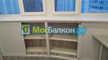 Шкаф на балкон купить в Красногорске на заказ недорого от МосБалкон